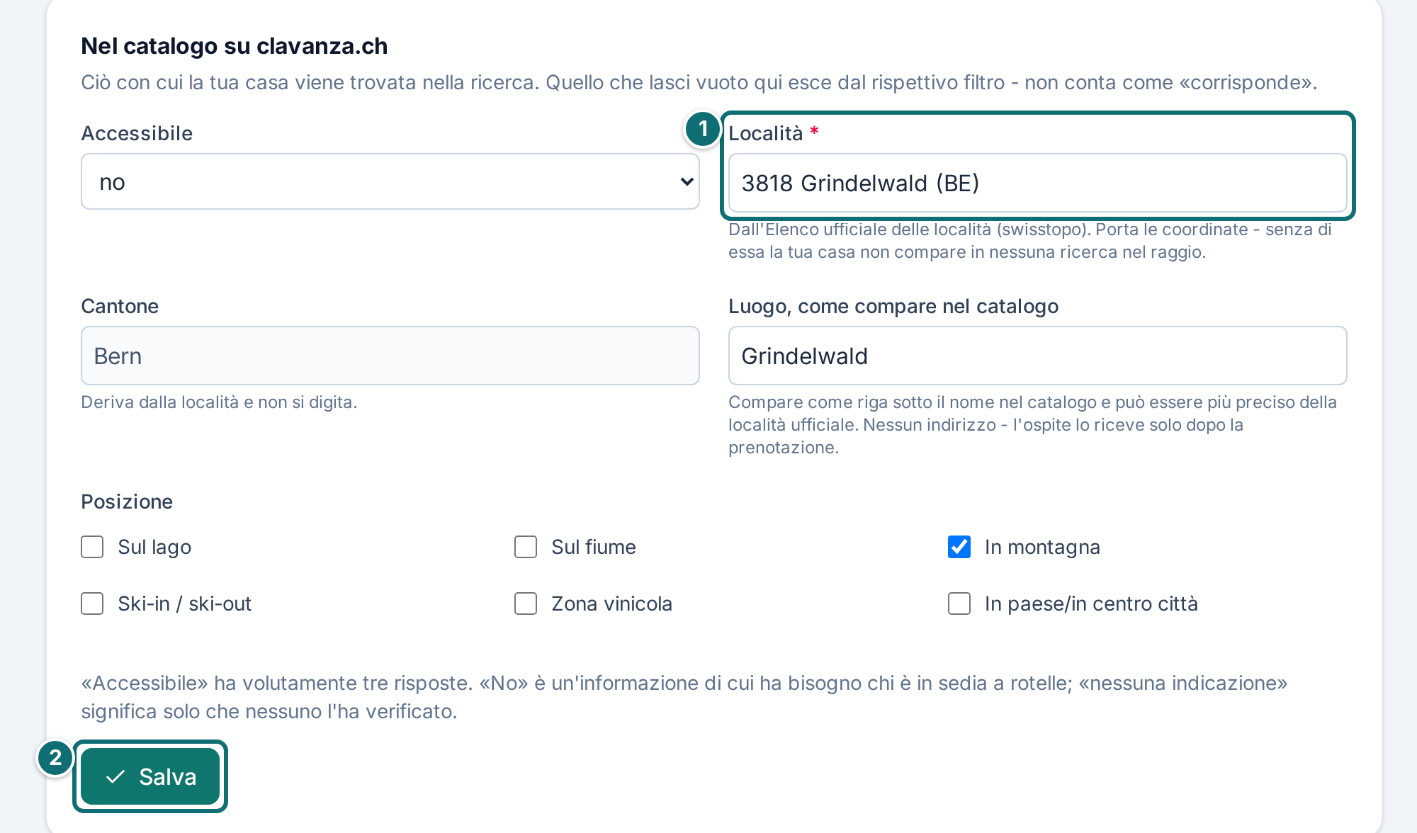 Il mio annuncio, dintorni: dati per il catalogo