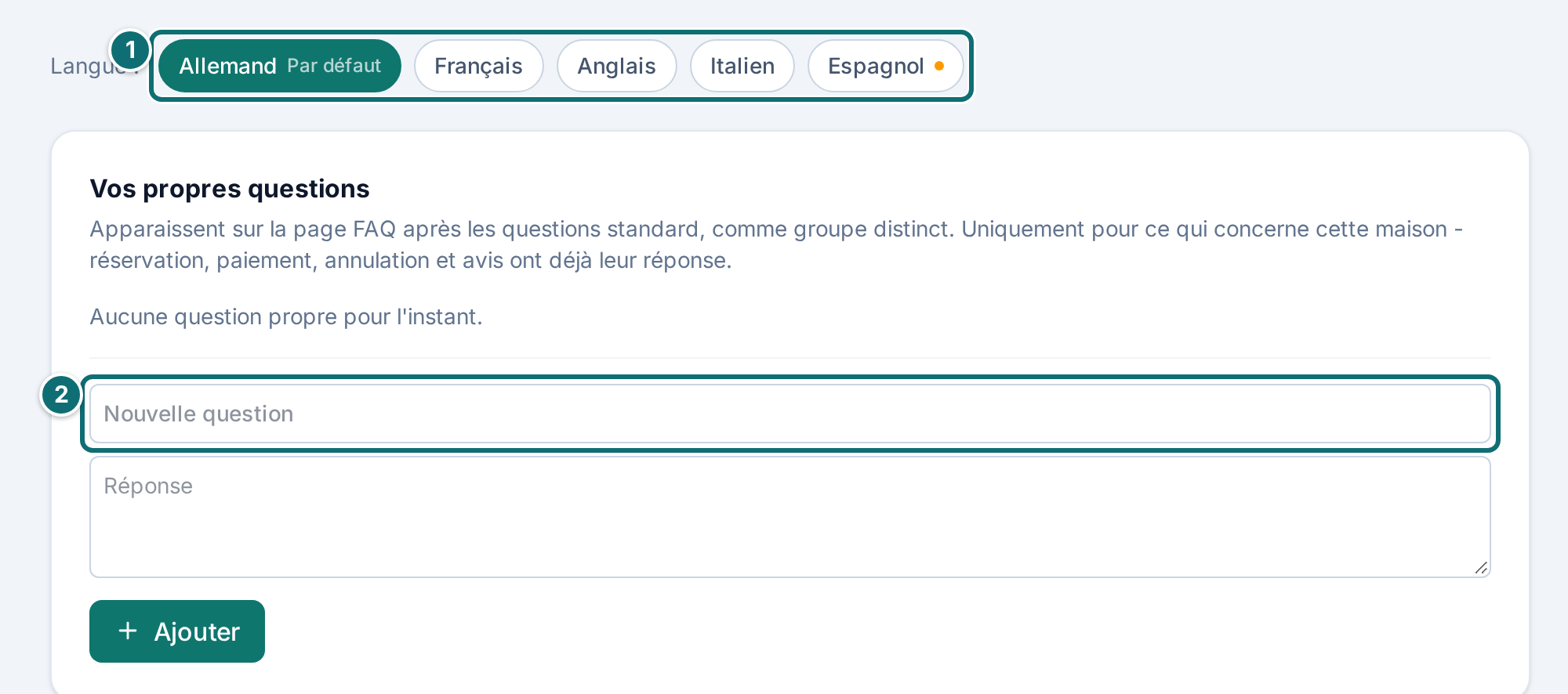 Mon annonce, FAQ : questions propres