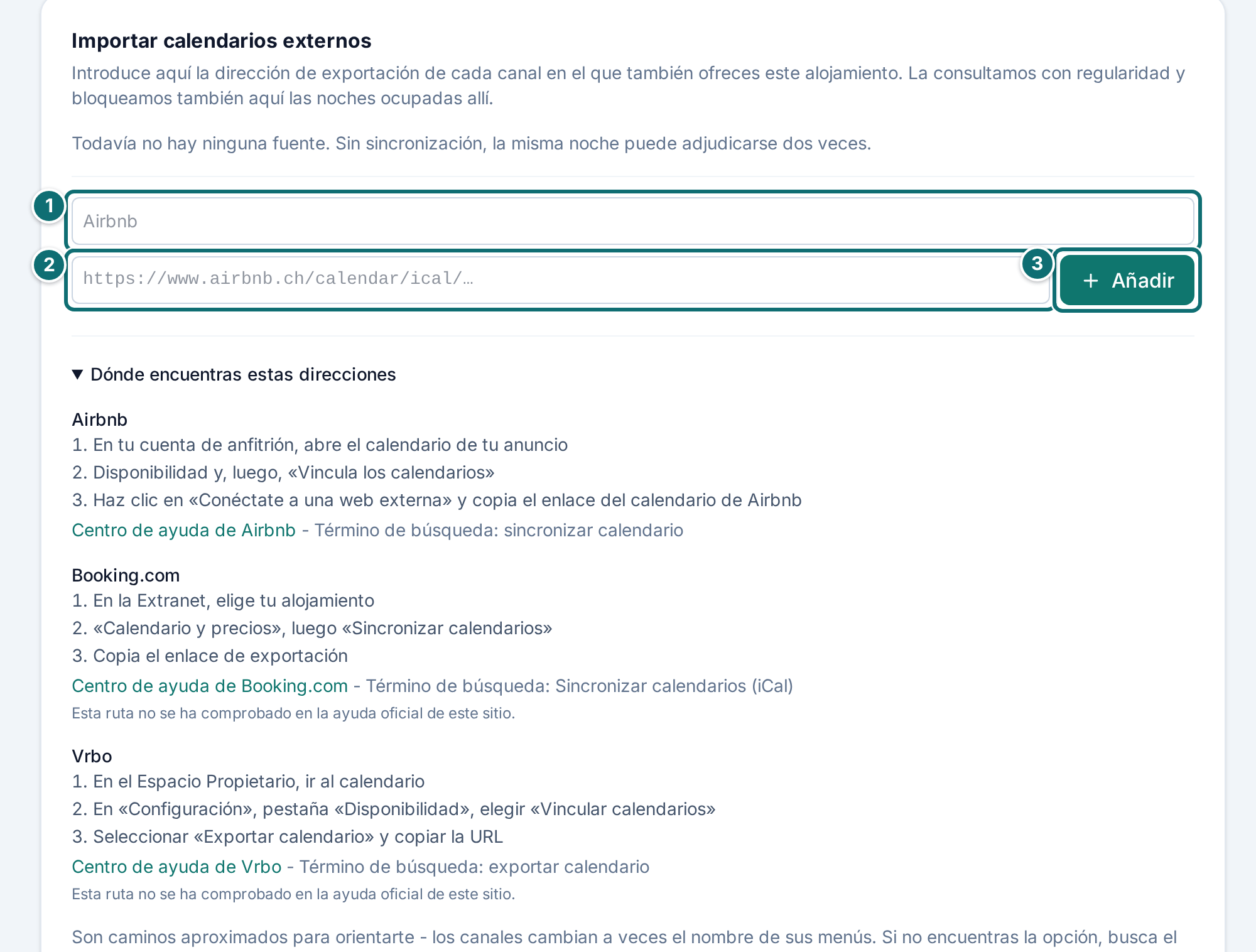 Sincronización del calendario: leer un calendario ajeno