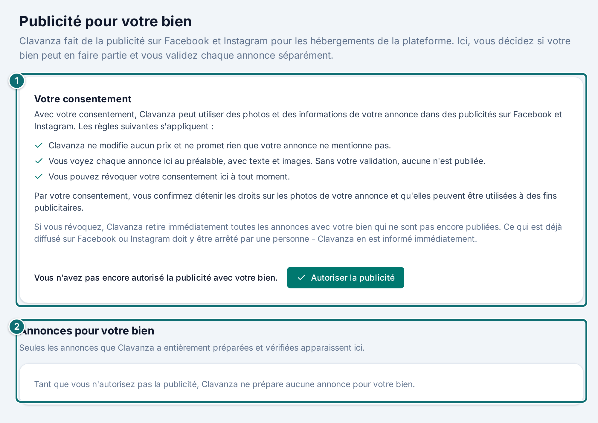 Publicité pour votre logement